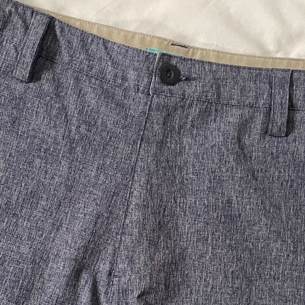 Tori Richard Men's Blue Golf Shorts UPF Quick Dry Moisture Wicking 35